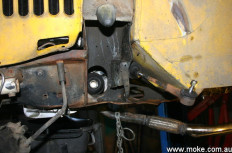The driveshaft removed from the CV